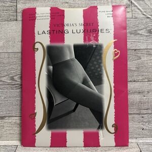 Victoria's Secret Lasting Luxuries Control Top Pantyhose Pure White Size L LARGE